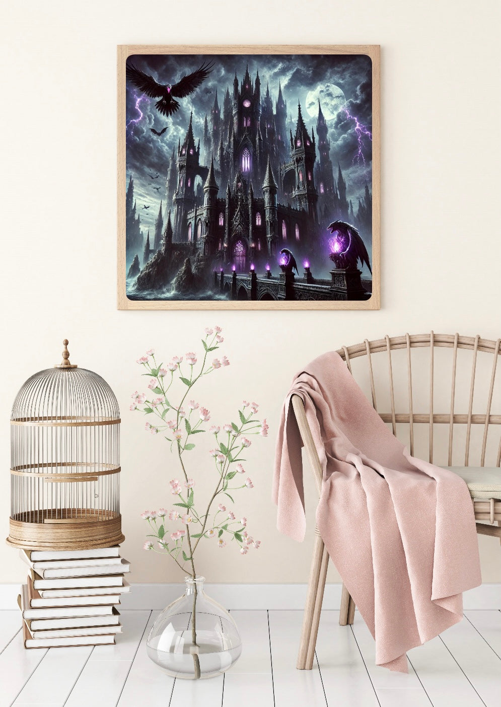 Diamond Painting Bild "Black Castle" von TiniSchnickschnack 50x50cm (inkl. Strass) TSS-846