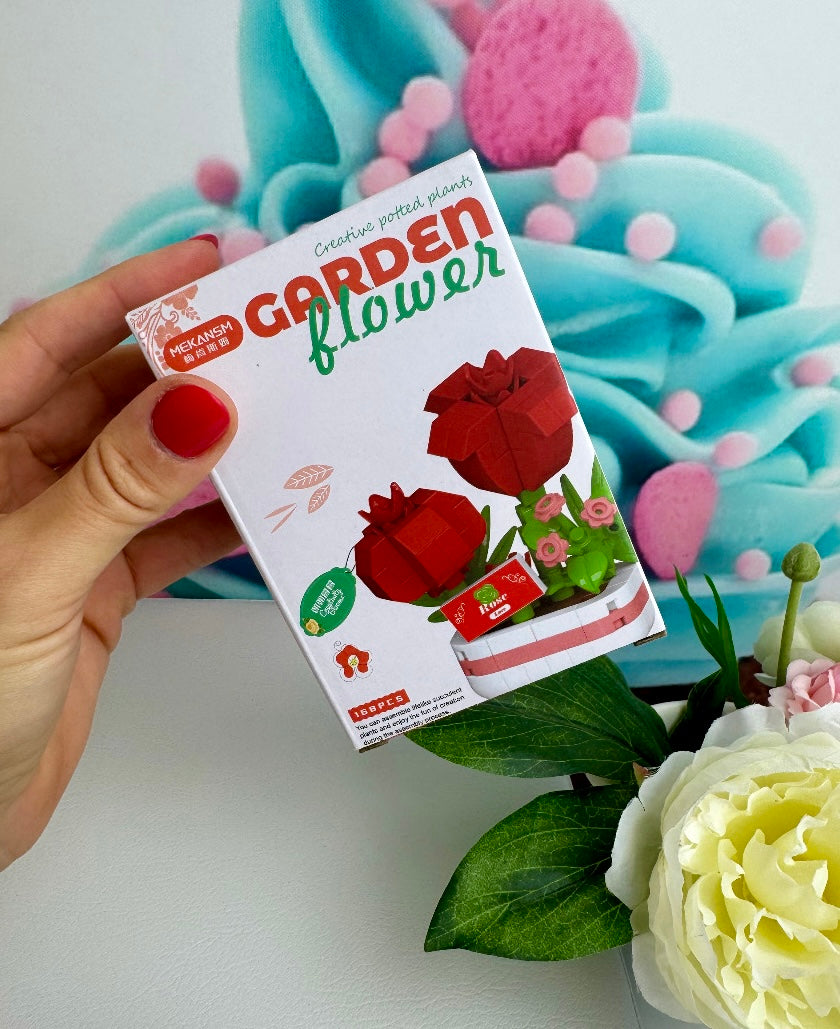 Mini Building Blocks - "Blümchen" - Klemmbausteine (9Sets)