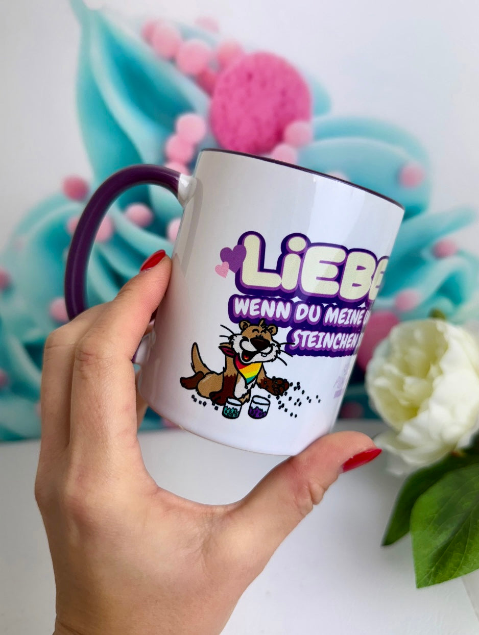 TiniSchnickschnack Grummeleinhorn "Liebe ist.." - Tasse 330ml lila (VORVERKAUF)*