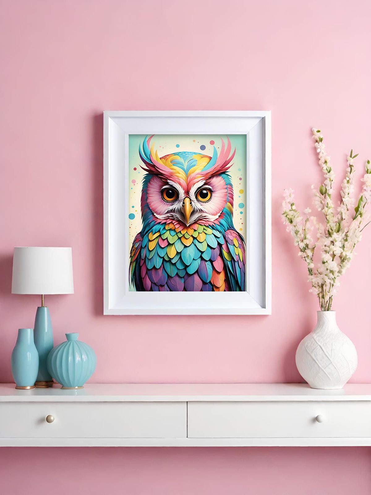 Diamond Painting TiniSchnickschnack Mini Bild "Eule" 15x20cm (Full Feenstaub) TSS-785