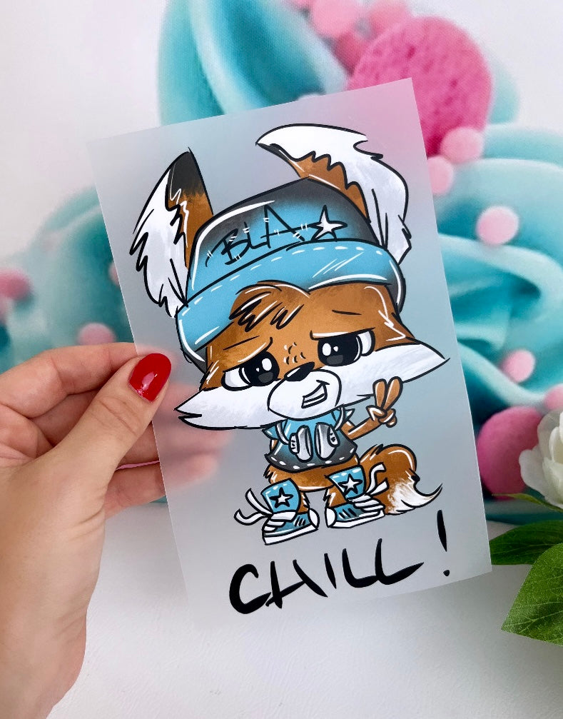 Tinischnickschnack Bügelbild Schnubbi "Chill-Fuchs" BB25