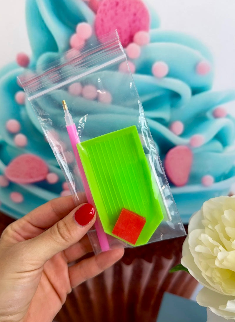 Diamond Painting XMAS XXL Aufsteller "Zuckerhäuschen" 50x53cm (AH248)