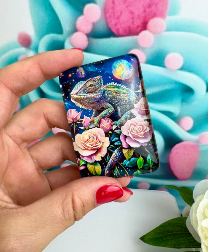 Diamond Painting Cover Minder "Chamäleon" (CM)