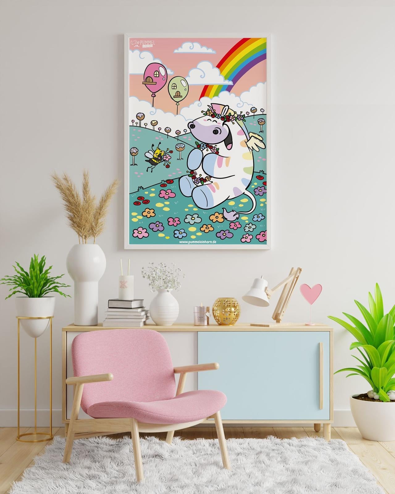 Diamond Painting Bild "Zebrasus Glücksgefühle" von Pummeleinhorn 50x70cm (inkl. Feenstaub) TSS-603