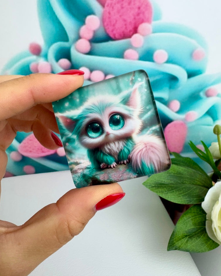 Diamond Painting Cover Minder Wuschelmonster "Süßer Kiko"  (CM)