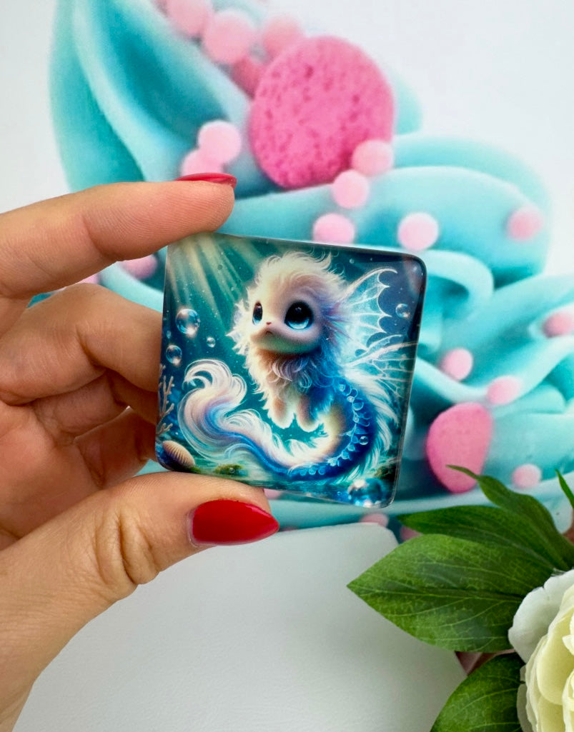 Diamond Painting Cover Minder Wasserdrache"Luminis" (CM)