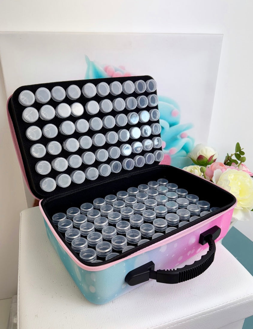 Diamond Painting TiniSchnickschnack Koffer für Steine - 120 Aufbewahrungsdosen