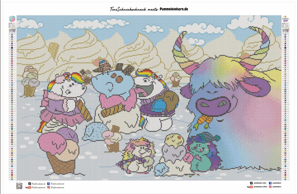 Diamond Painting Bild "Winter-Wonderland" von Pummeleinhorn 50x80cm (inkl. Feenstaub) TSS-601