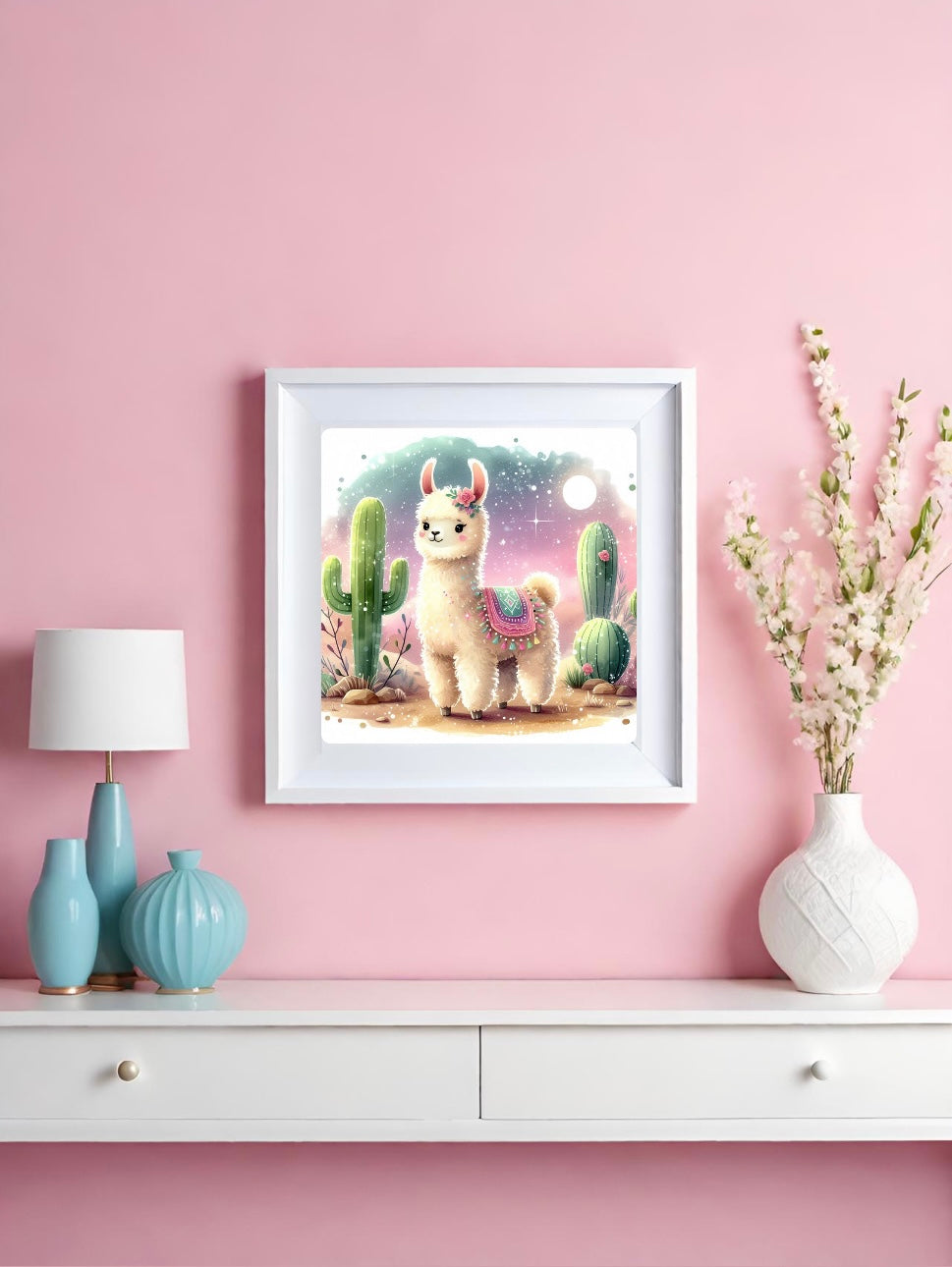 Diamond Painting Bild "Lama Lara" von Lisa Morgan 30x30cm (inkl. Feenstaub) TSS-634