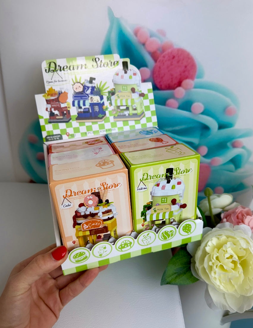 Mini Building Blocks - "Fastfood Houses" - Klemmbausteine (6Sets) KB22