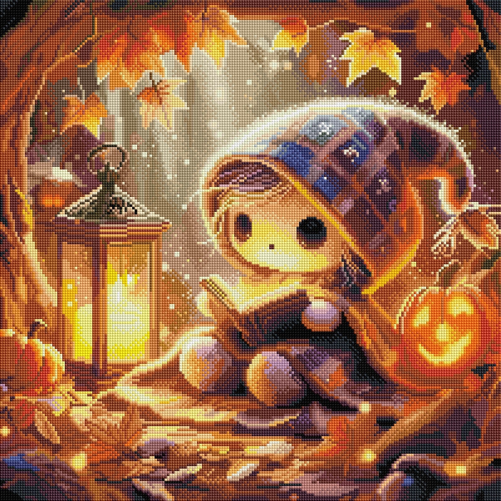 VORVERKAUF! Diamond Painting Bild "Halloween Waldgeist" von AI-Artist Sandrietta.ai 50x50cm (inkl. Feenstaub) TSS-866
