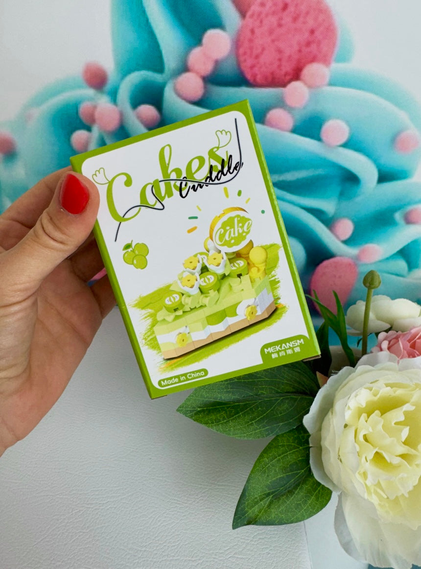 Mini Building Blocks - "Tortenstücke" - Klemmbausteine (6Sets)