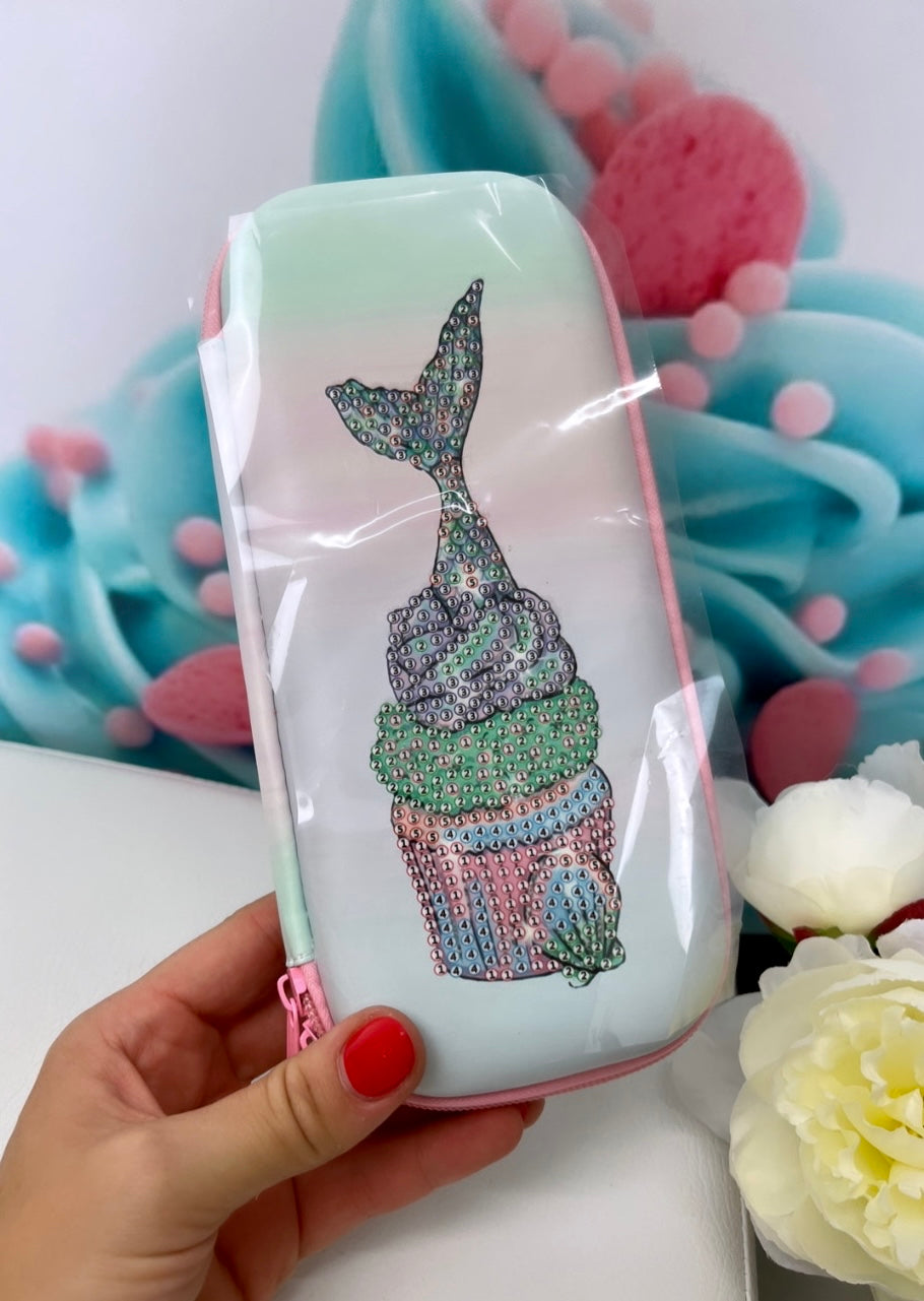 Diamond Painting Pencil Bag "Mermaid" Aufbewahrungsmäppchen