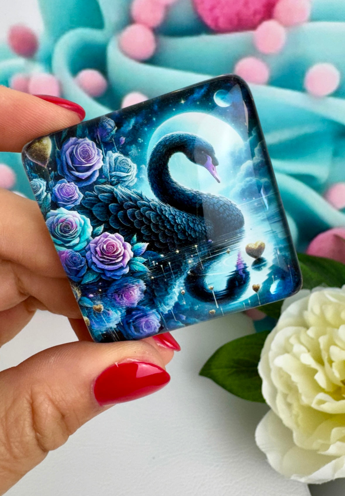 Diamond Painting Cover Minder "Black Swan" (CM)