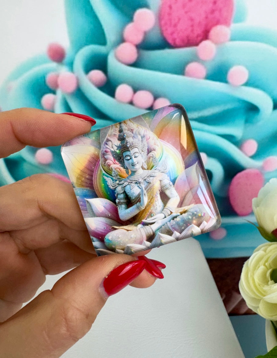 Diamond Painting Cover Minder "Meditation in der Lotusblüte" (CM)