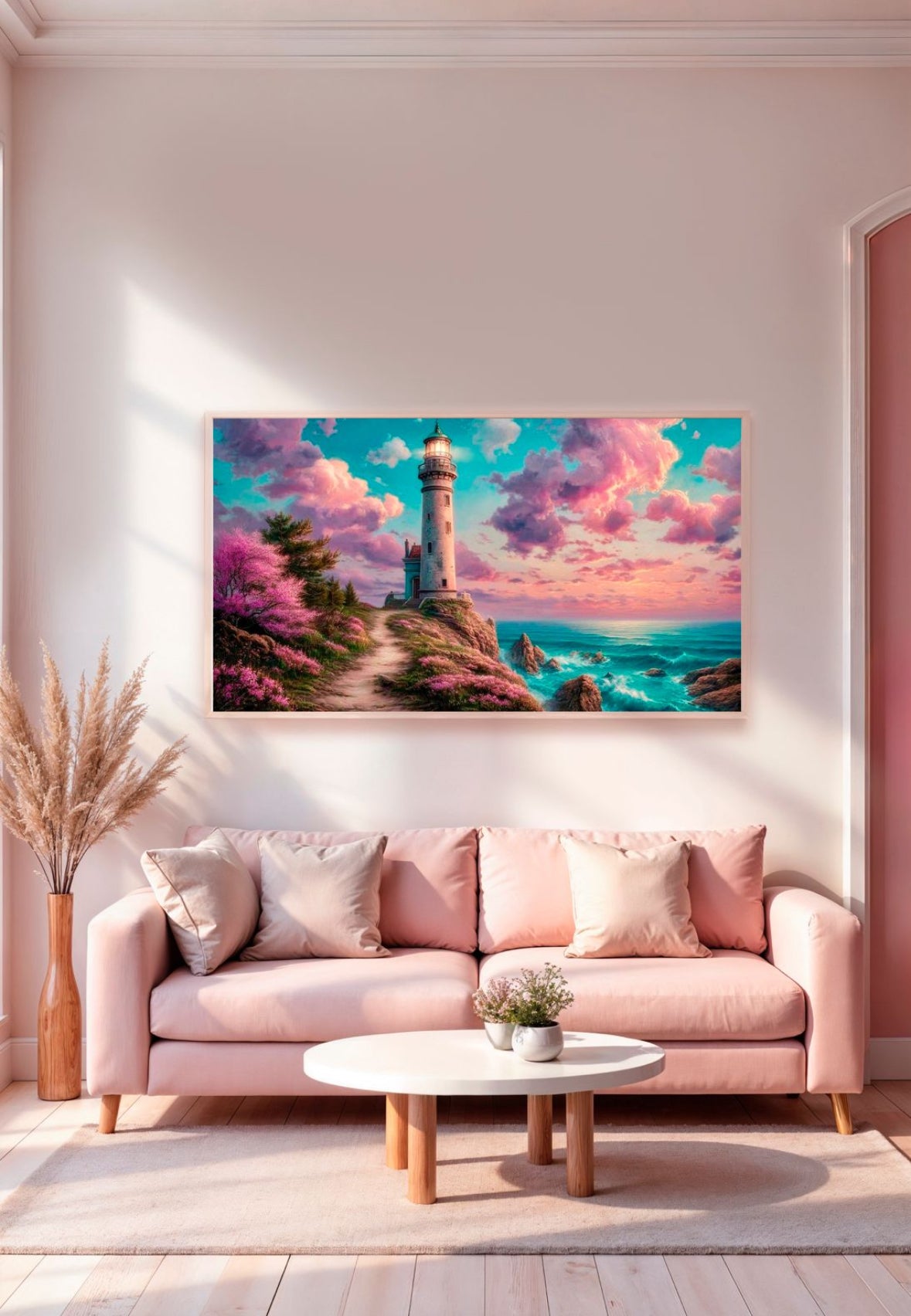 Diamond Painting XXXL Bild "Stille Küste" von AI-Artist Sandrietta 110x196cm (Sondersteine Special) TSS-767