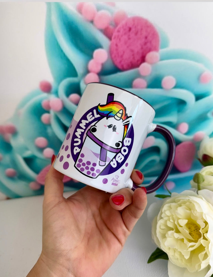 TiniSchnickschnack Pummeleinhorn "BOBA-Pummeleinhorn" - Tasse lila 330ml