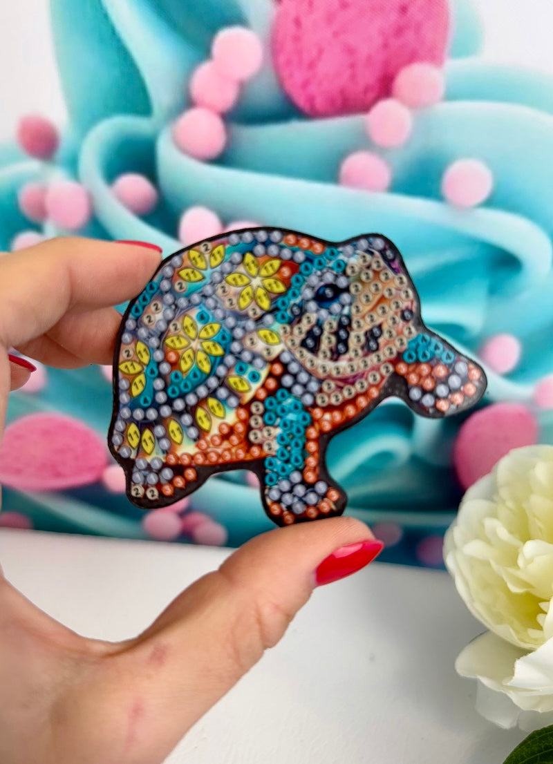 *VORVERKAUF! Diamond Painting Magnete "Bunte Schildkröten" 6Stk