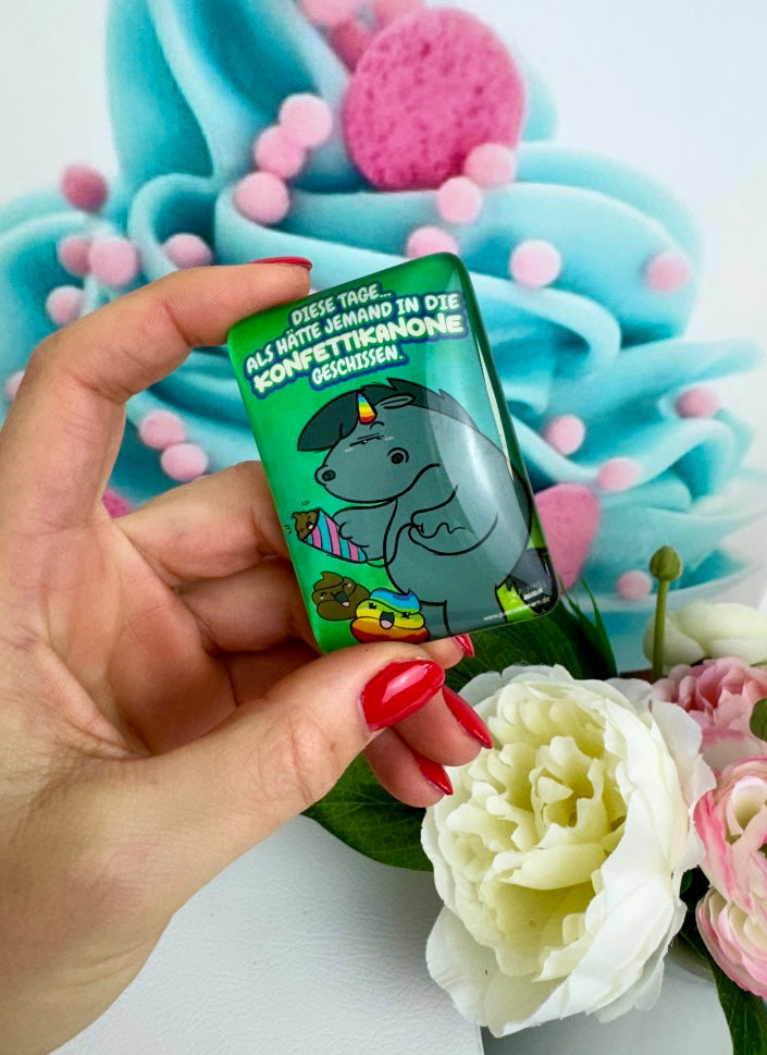 Diamond Painting Cover Minder Grummeleinhorn "KONFETTIKANONE" (CM)