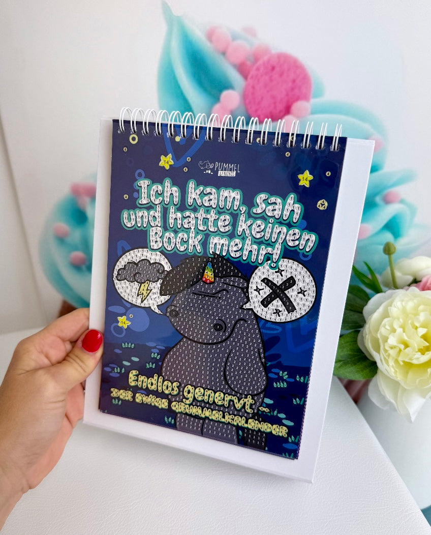 Diamond Painting Pummeleinhorn Tischkalender "Grummeleinhorn" Kalender 2026 (2.Wahl!)