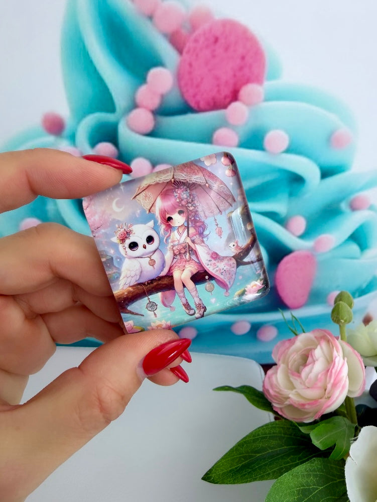 Diamond Painting Cover Minder "Akari und ihre Begleiter" (CM)