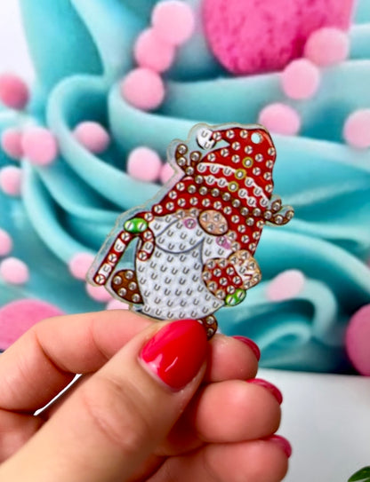 Diamond Painting Schlüsselanhänger "Xmas-Mini-Wichtel" 12 Stück Anhänger AH93