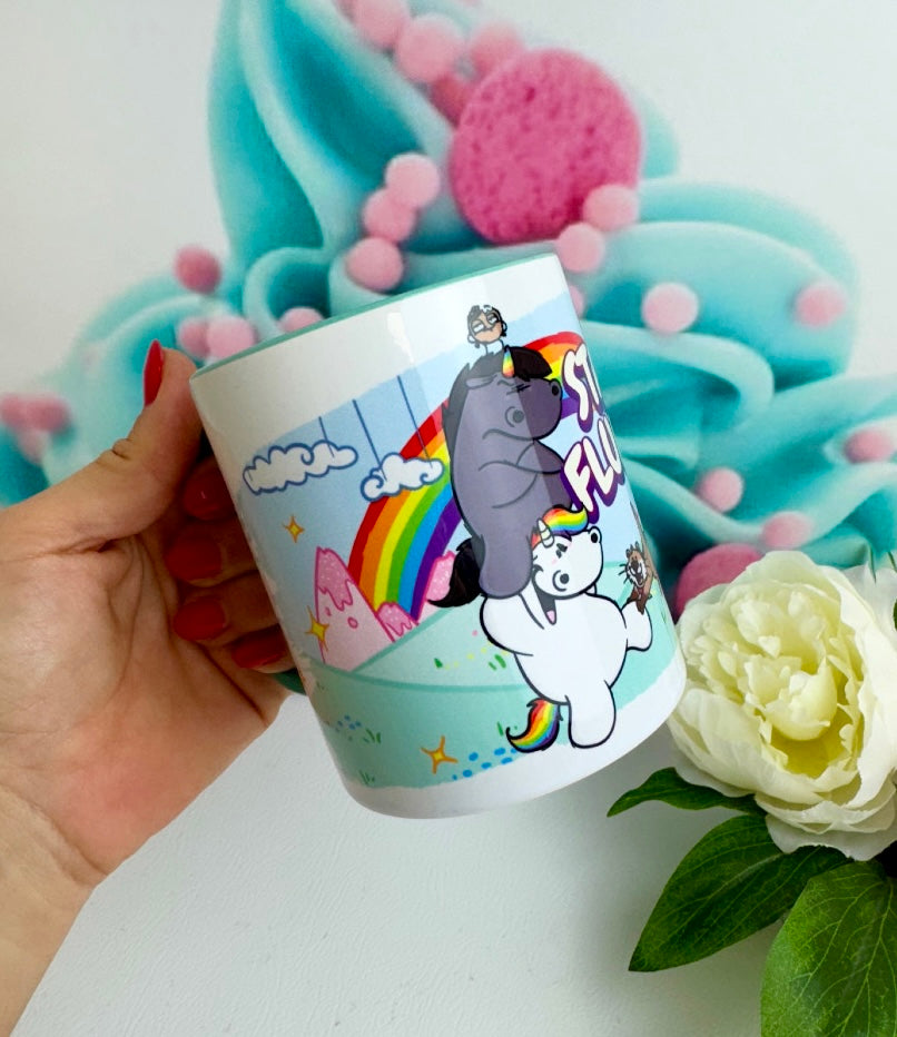 TiniSchnickschnack Pummeleinhorn "Stay Fluffy" Tasse 330ml