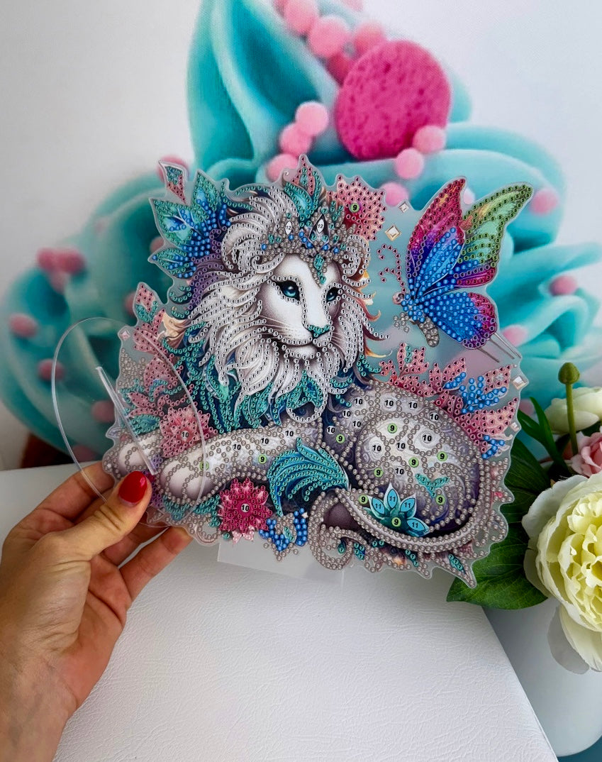 Diamond Painting Aufsteller "Löwe" 24x24cm (1222)