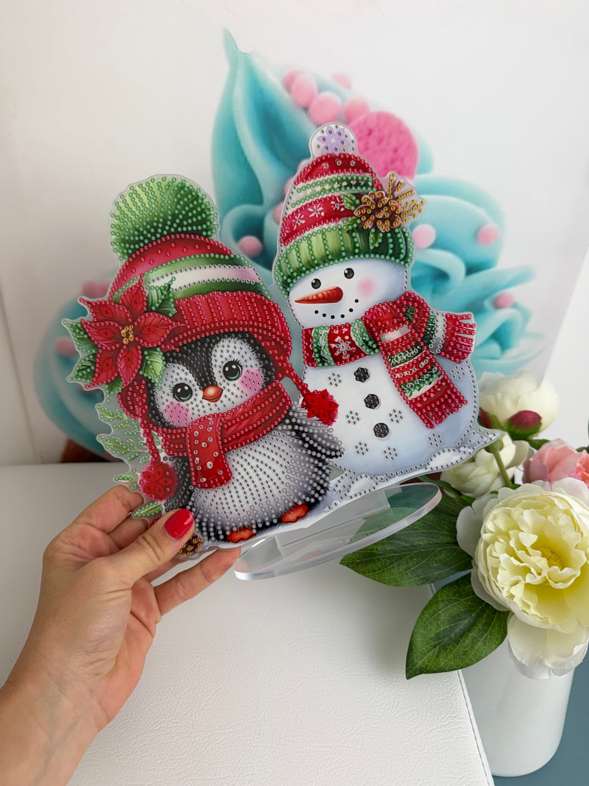 Diamond Painting XMAS Aufsteller "Frosty Friends" 23x24cm (AH908)