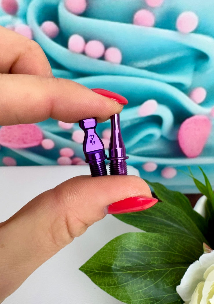 Diamond Painting Harz "Slim-Ergo-Stift" lila (inkl. Metallaufsätze)