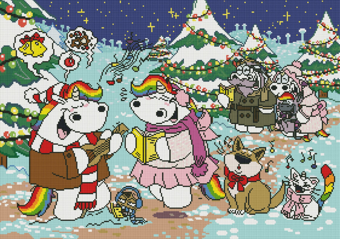 Diamond Painting Bilder Bundle von Pummeleinhorn (inkl. Feenstaub) TSS-684 & TSS-683 Set