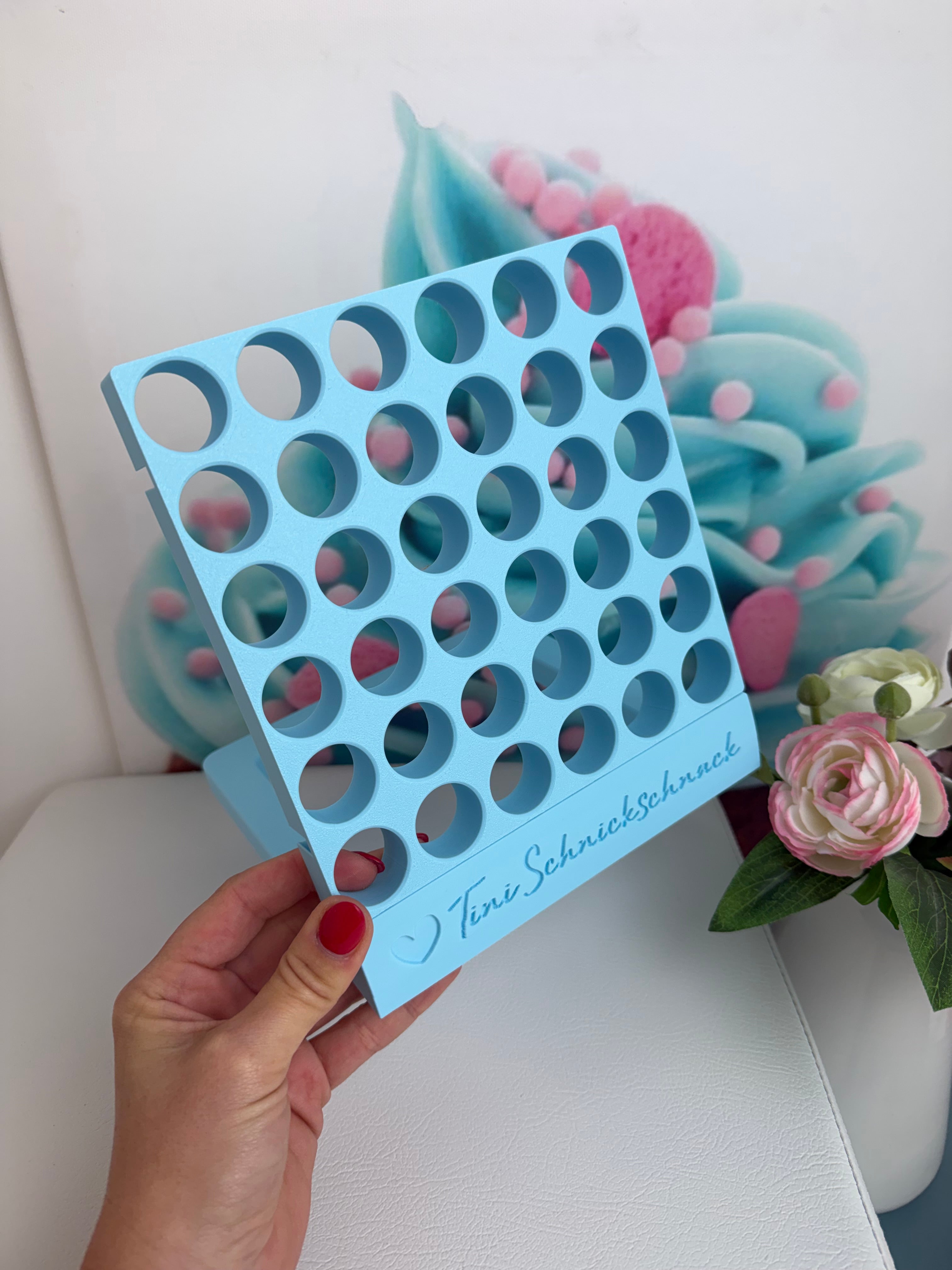 Diamond Painting "Diamond Wall" für Steinchendosen - 36er (Komplettset) 3D-Druck (hellblau)