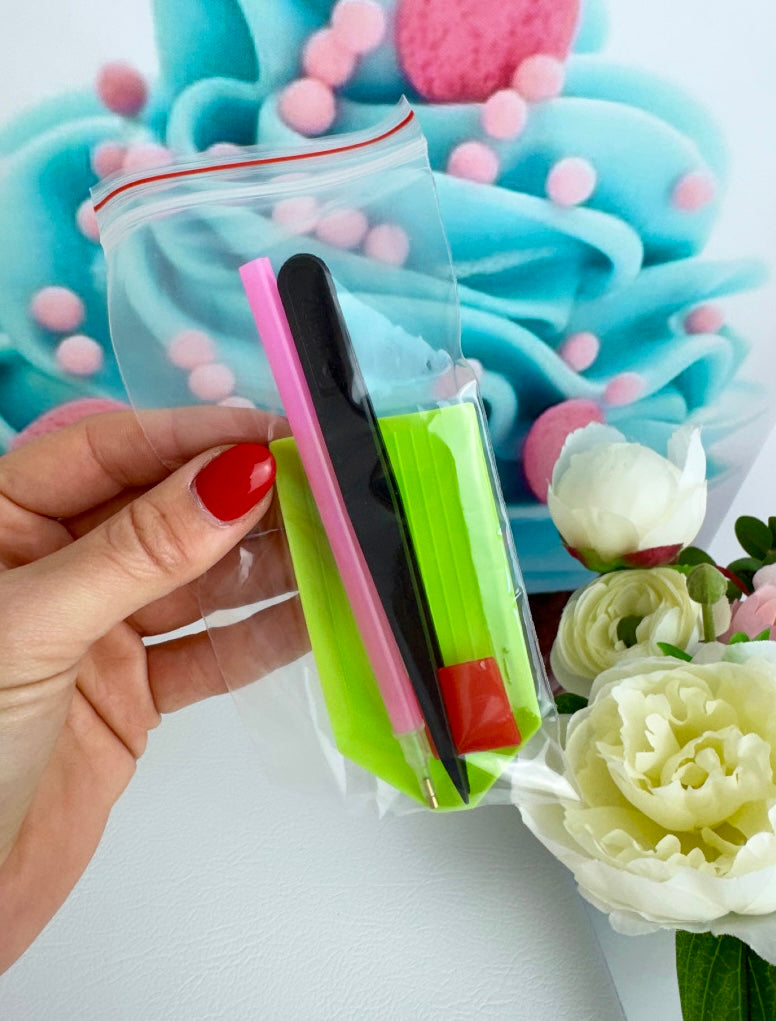 Diamond Painting Bild: "Blumengrüße" 30x30cm (Teilbild)