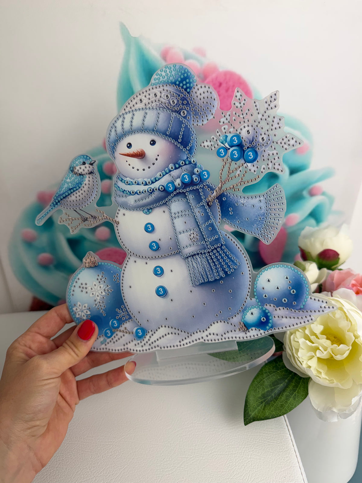 Diamond Painting XMAS Aufsteller "Frosti" 24x24cm (AH919)