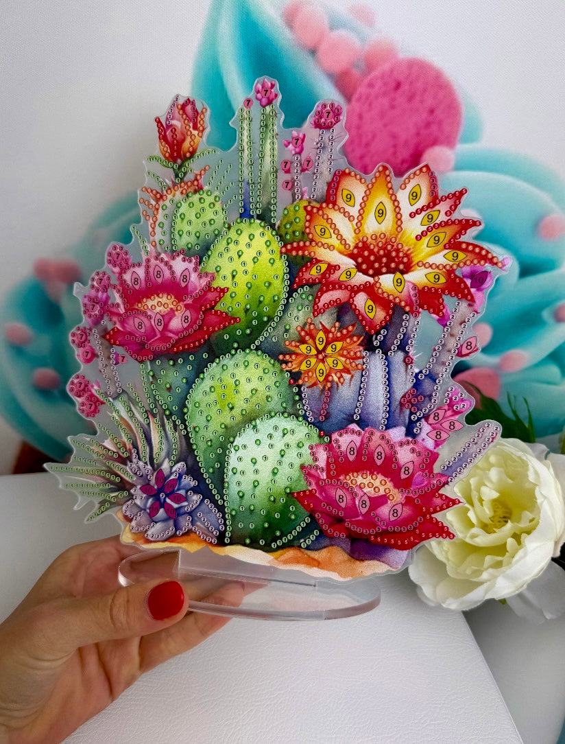 Diamond Painting Aufsteller "Kakteen" 23x24cm (1213)