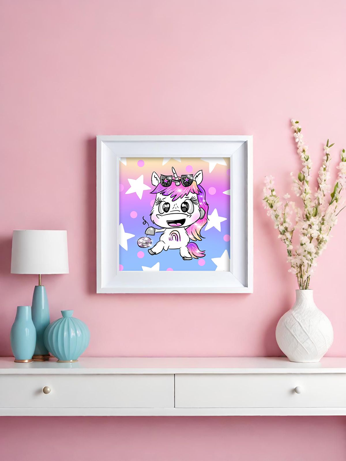 Diamond Painting Bild Schnubbi "Dance-Unicorn" von Schnubbirella 25x25cm (inkl. Fairy Dust) TSS-310