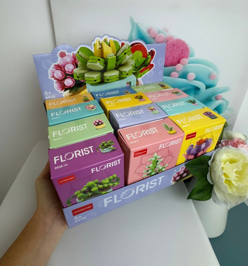 Mini Building Blocks Bundle - "Kakteen" - Klemmbausteine (12Sets)