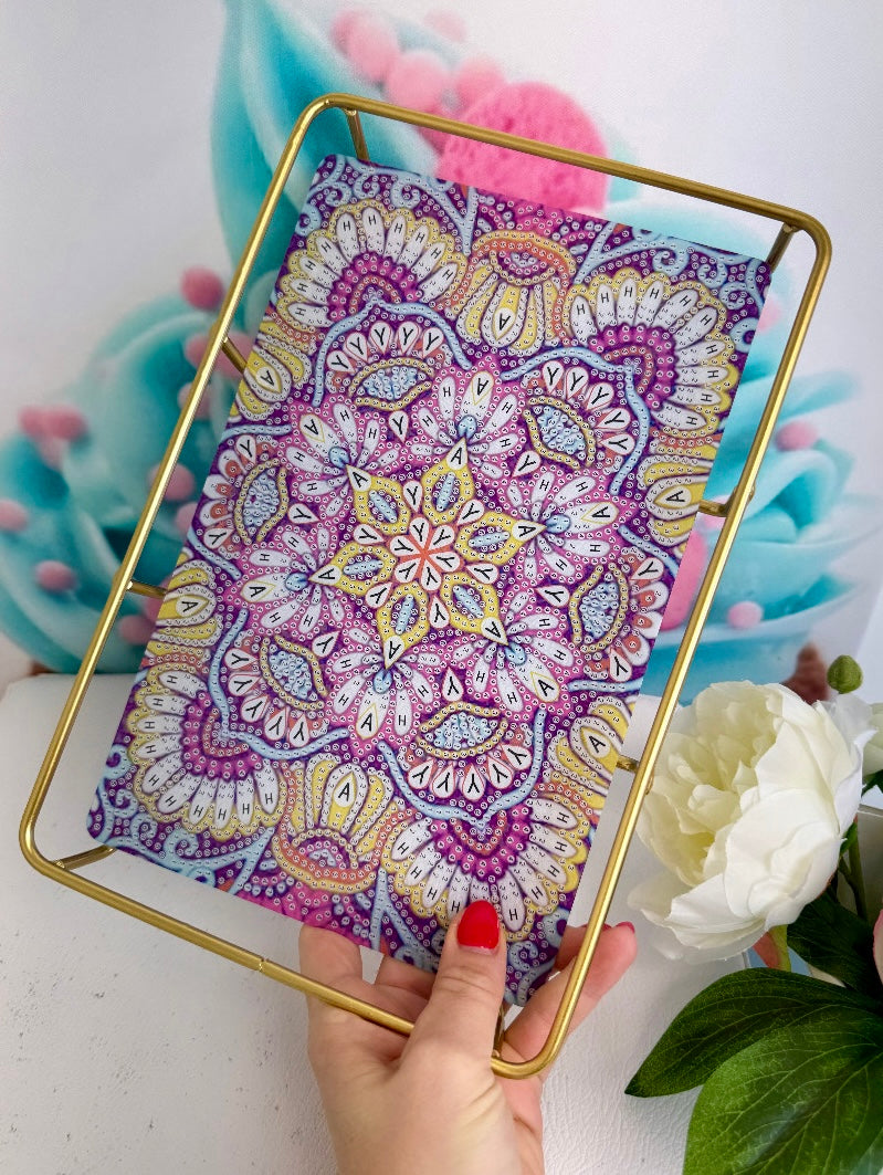 *VORVERKAUF! Diamond Painting Tablett -  Serviertablett 28,5x19cm Mandala