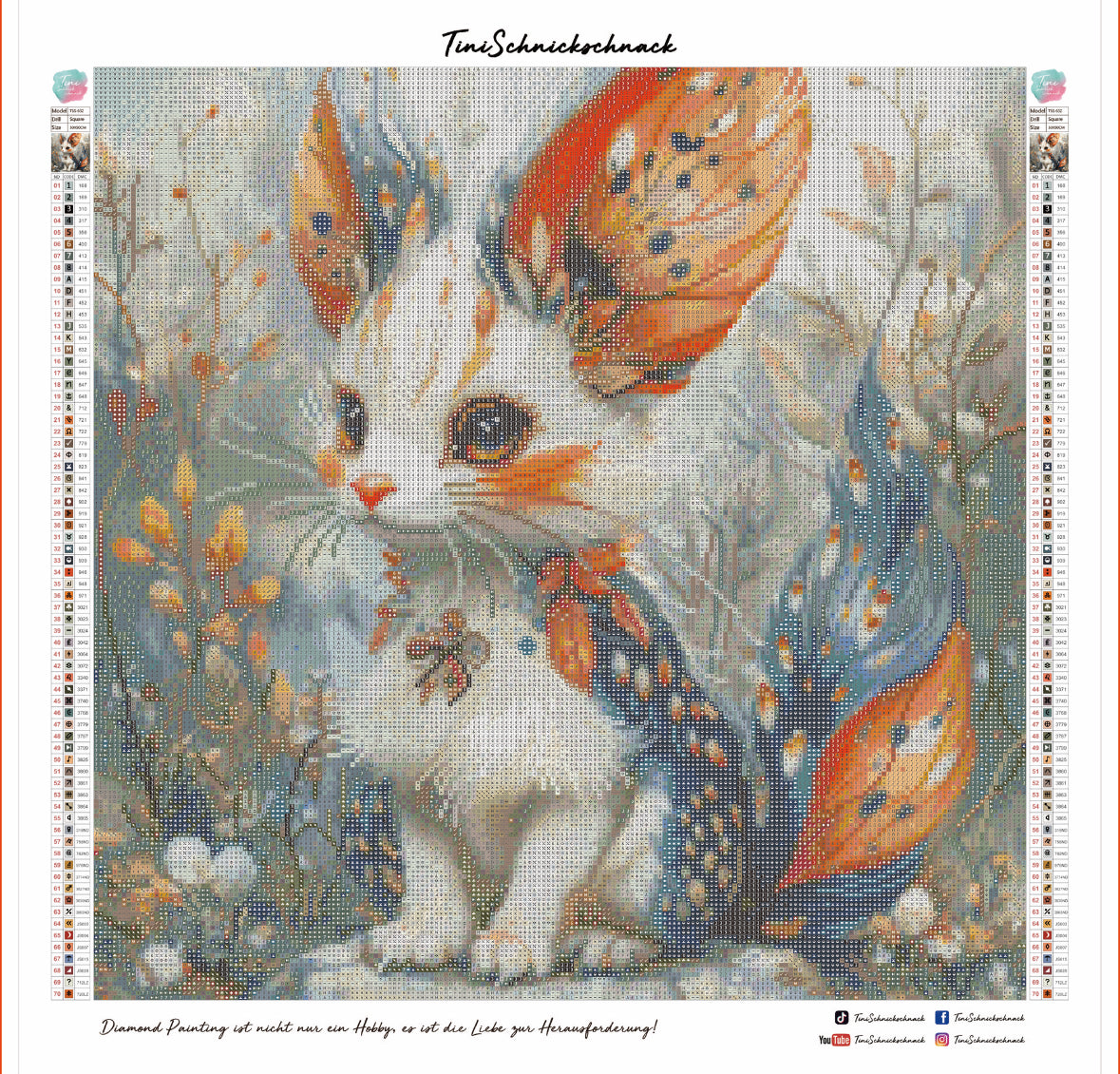 Diamond Painting Bild "Fabelwesen Fino" von Lisa Morgan 50x50cm (inkl. Feenstaub) TSS-632