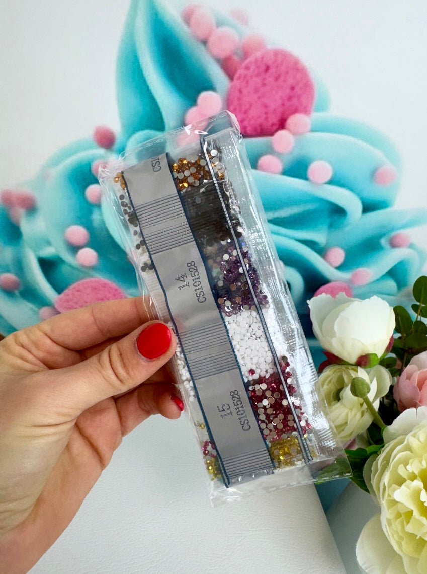 Diamond Painting Schlüsselanhänger Pummeleinhorn "Bunte Ostereier" 6 Stück Anhänger (Set) (AH528)