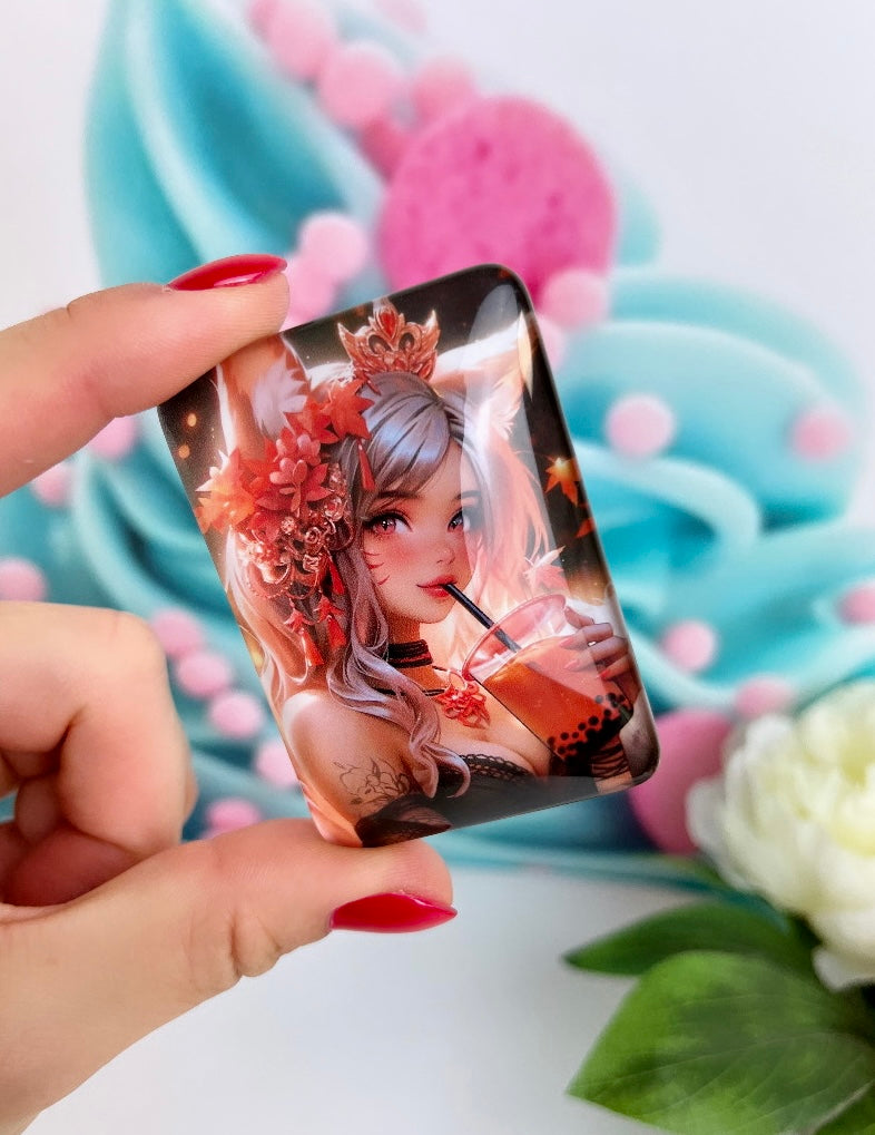 Diamond Painting Cover Minder Bubble-Tea Girl "Roxy" (CM)