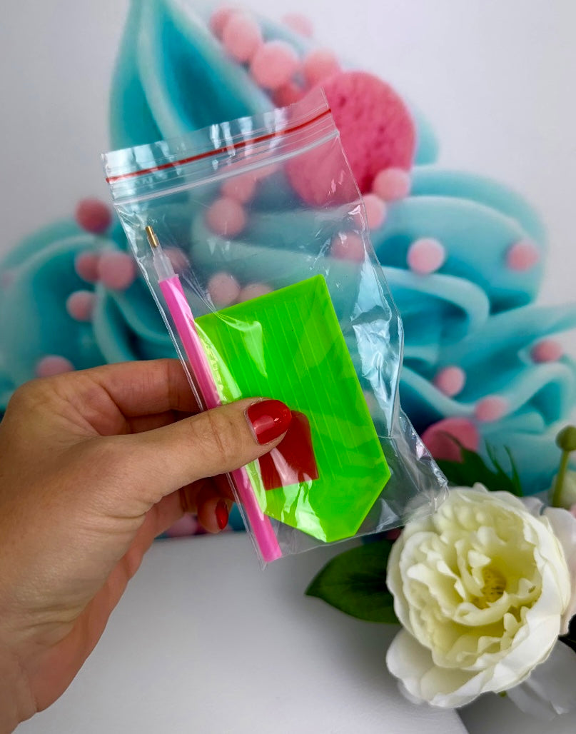 Diamond Painting Magnete "Blumentraum" 6Stk (M913)