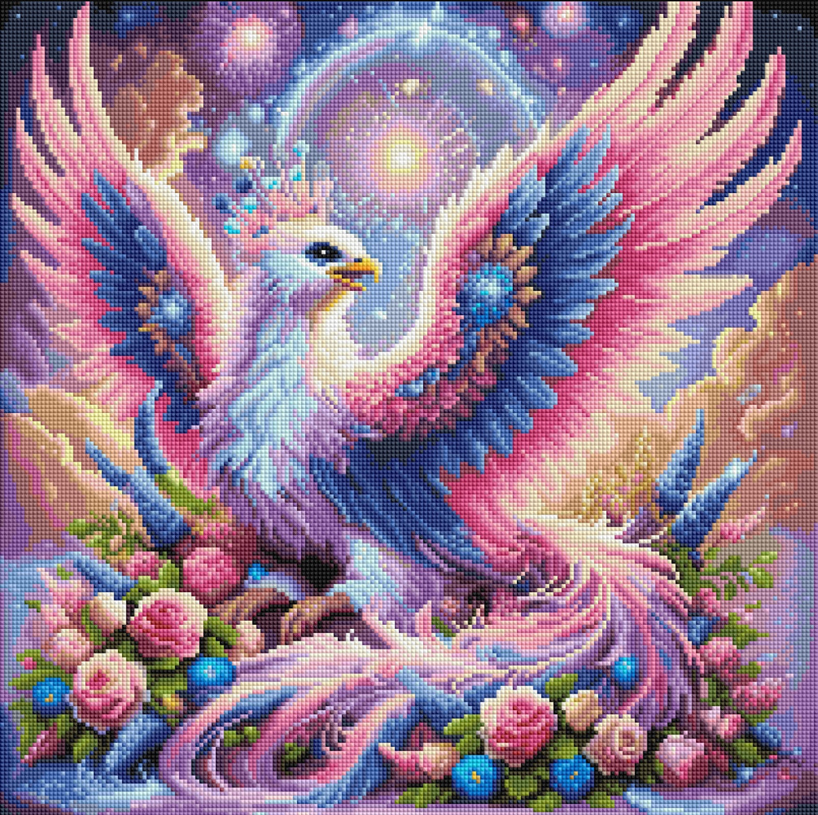 Diamond Painting Bild "Zaubervogel" von TiniSchnickschnack 50x50cm (inkl. Feenstaub) TSS-607