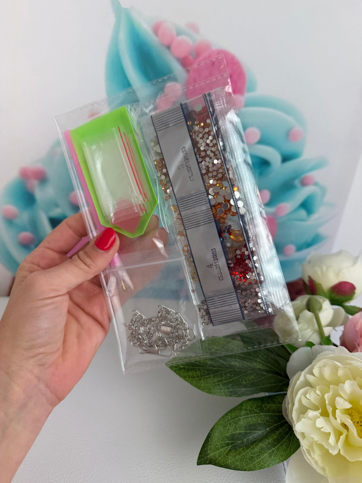 Diamond Painting XMAS Anhänger "Weihnachtliches Strandgut" 25x25cm (AH933)
