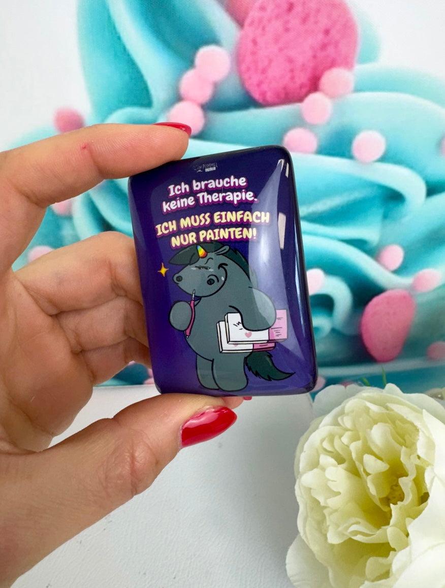 Diamond Painting Cover Minder Pummeleinhorn "Grummel-Therapie" (CM)
