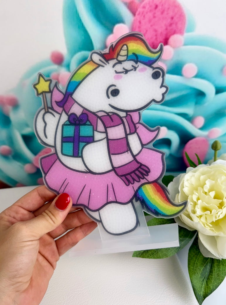 Diamond Painting Pummeleinhorn XMAS Aufsteller "Pummelfee" 15x20cm (AH250)