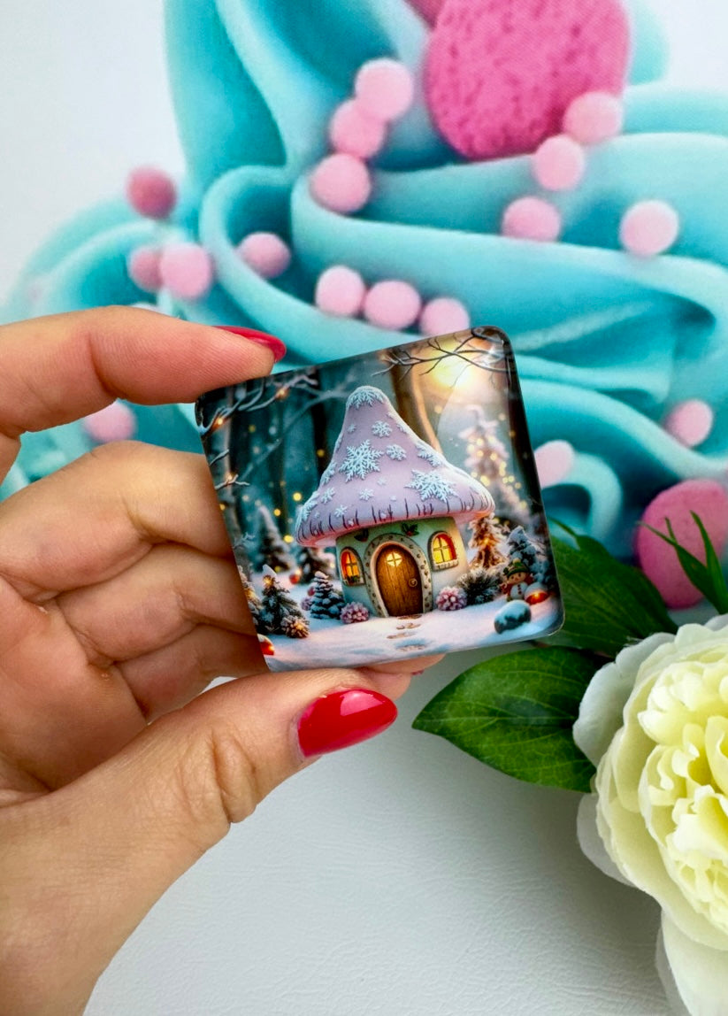 Diamond Painting Cover Minder "Lichter im Winterwald" (CM)