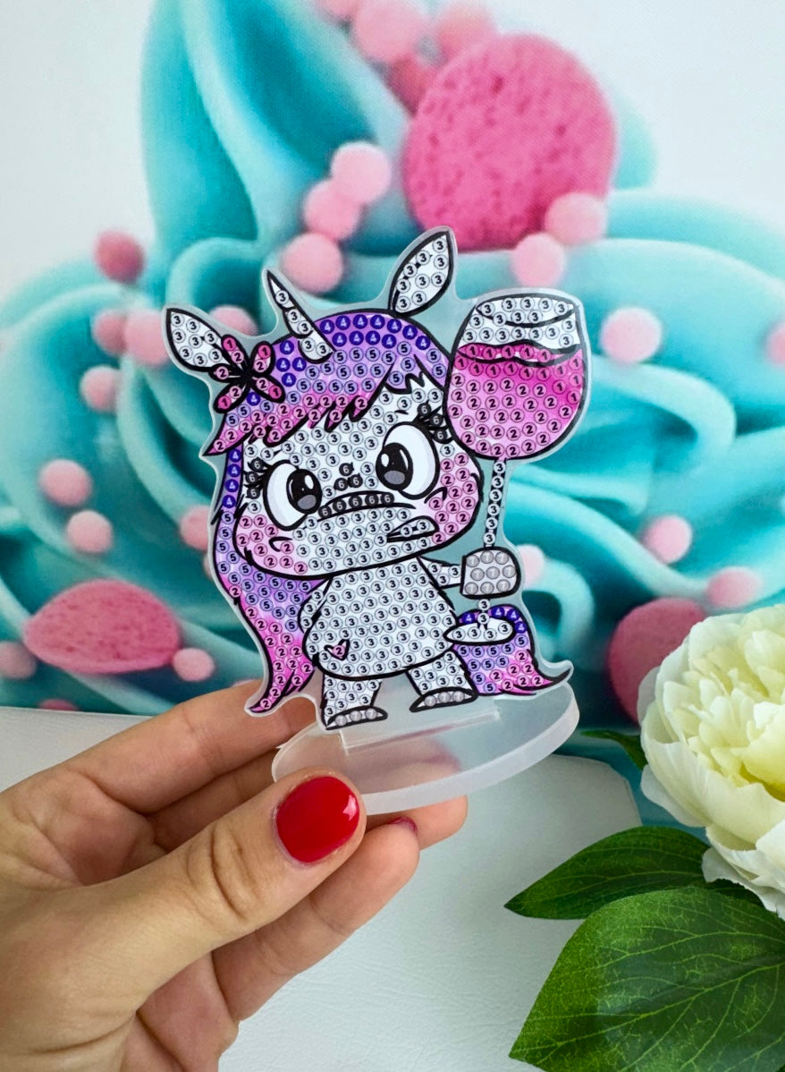 Diamond Painting Schnubbirella Fotohalter / Tischaufsteller Schnubbi "Weinhorn" 6x10cm (FH603)