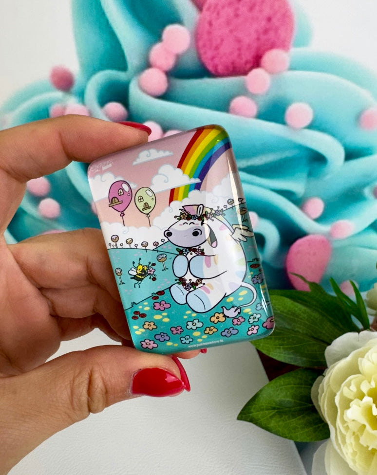 Diamond Painting Cover Minder "Zebrasus Glücksgefühle" (CM)