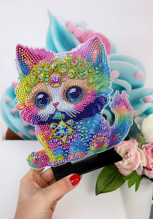 Diamond Painting Aufsteller "Cute Cat"
